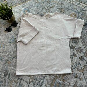 COS | Beige Structured Shirt, US Small (S), CA Small (P)